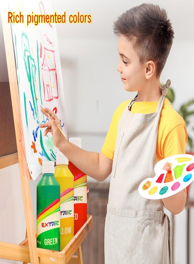 EXTRIC Washable Paint for Kids - 6 Bold Colors x 8 oz Bottles (48 fl oz Total) Non-Toxic Easy Clean Tempra Kid Paint Rich Pigment Paints for Toddlers, Classroom & Arts and Crafts - Image 5